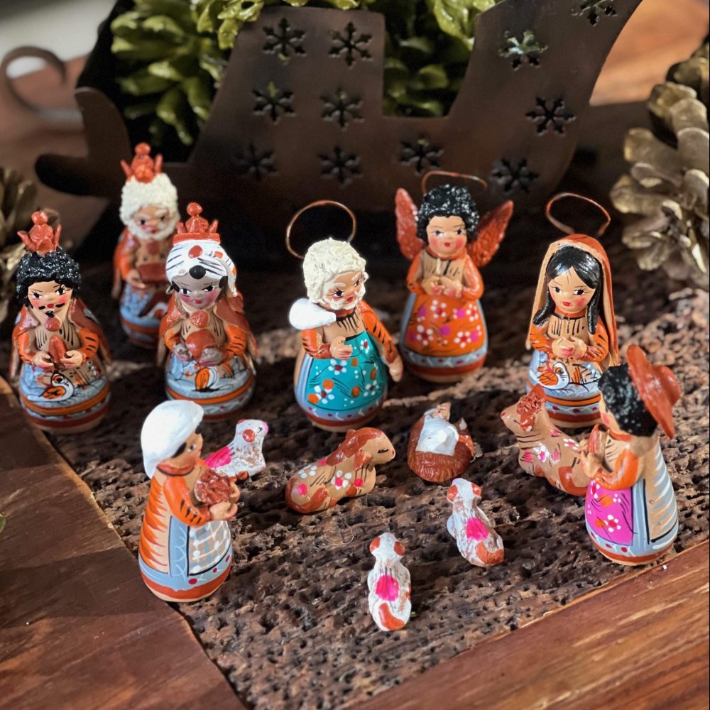 14 Pieces Small Clay Religious Nativity image 1