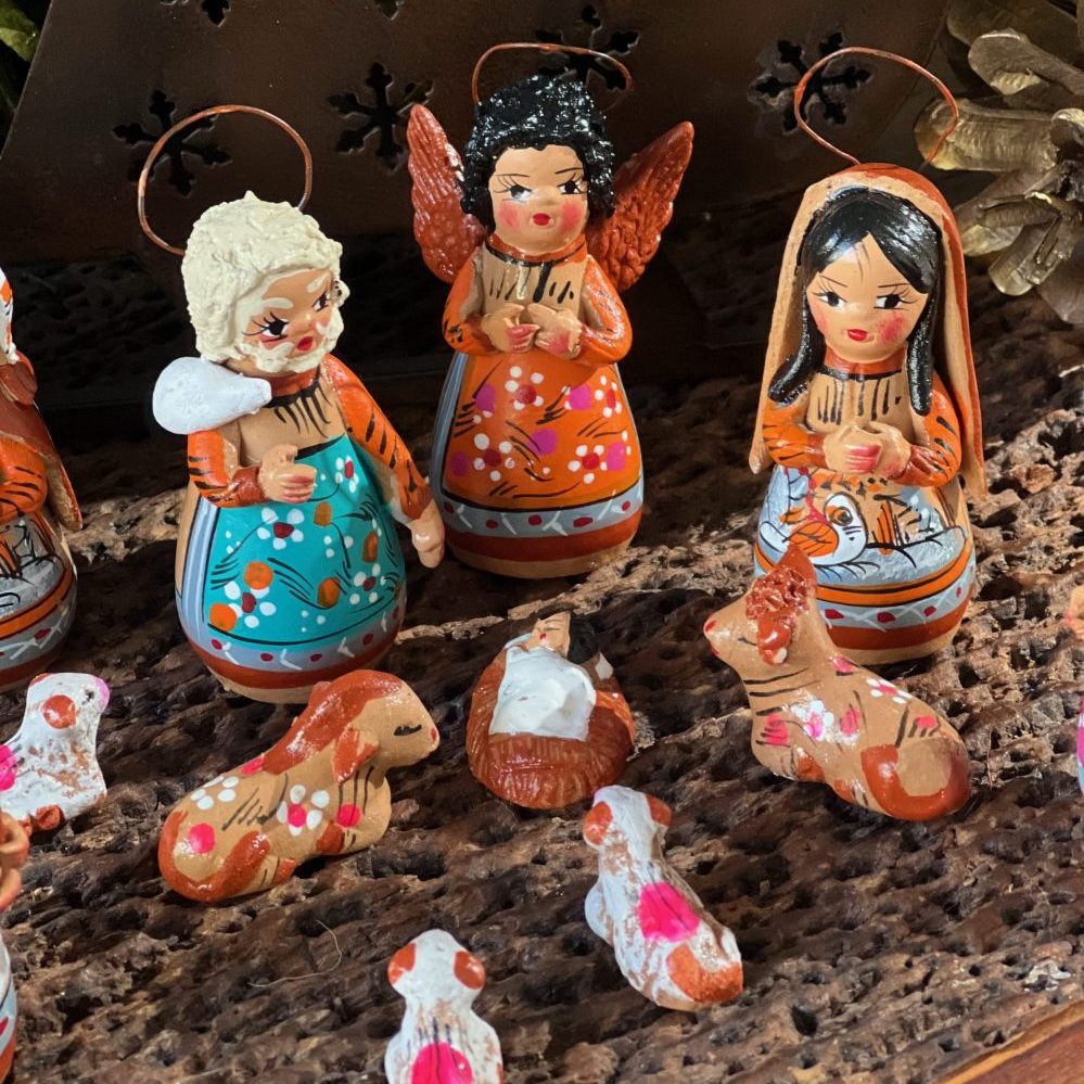 14 Pieces Small Clay Religious Nativity image 2