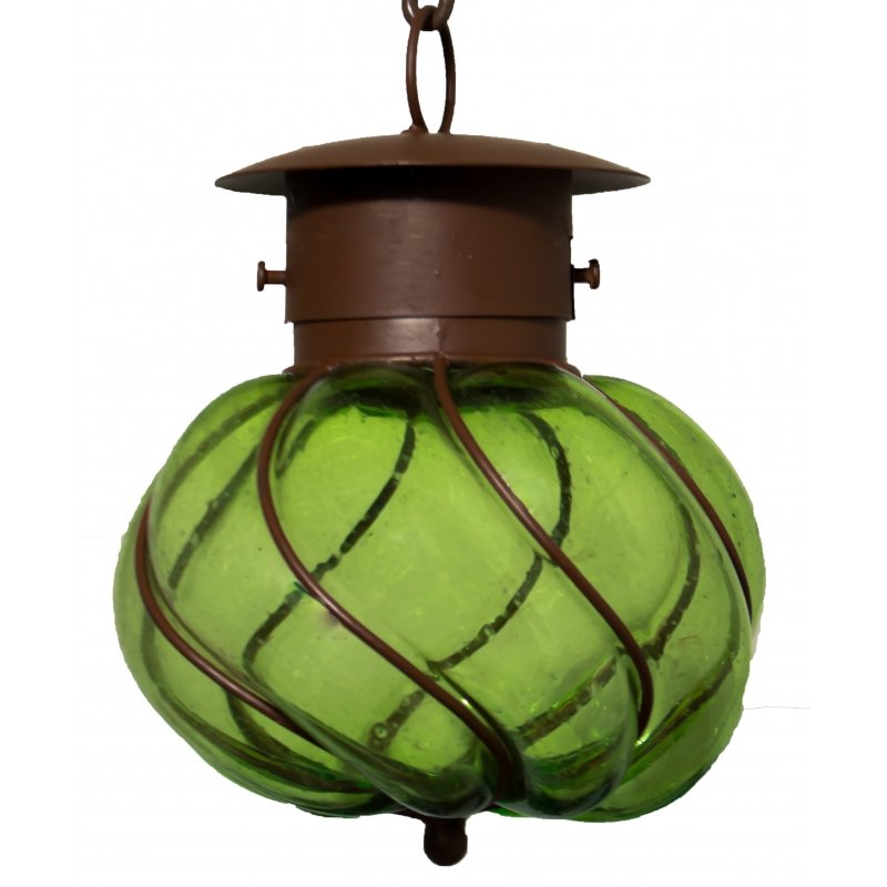 Beautiful Blown Glass Lamp “Churumbela-Small” - Green image