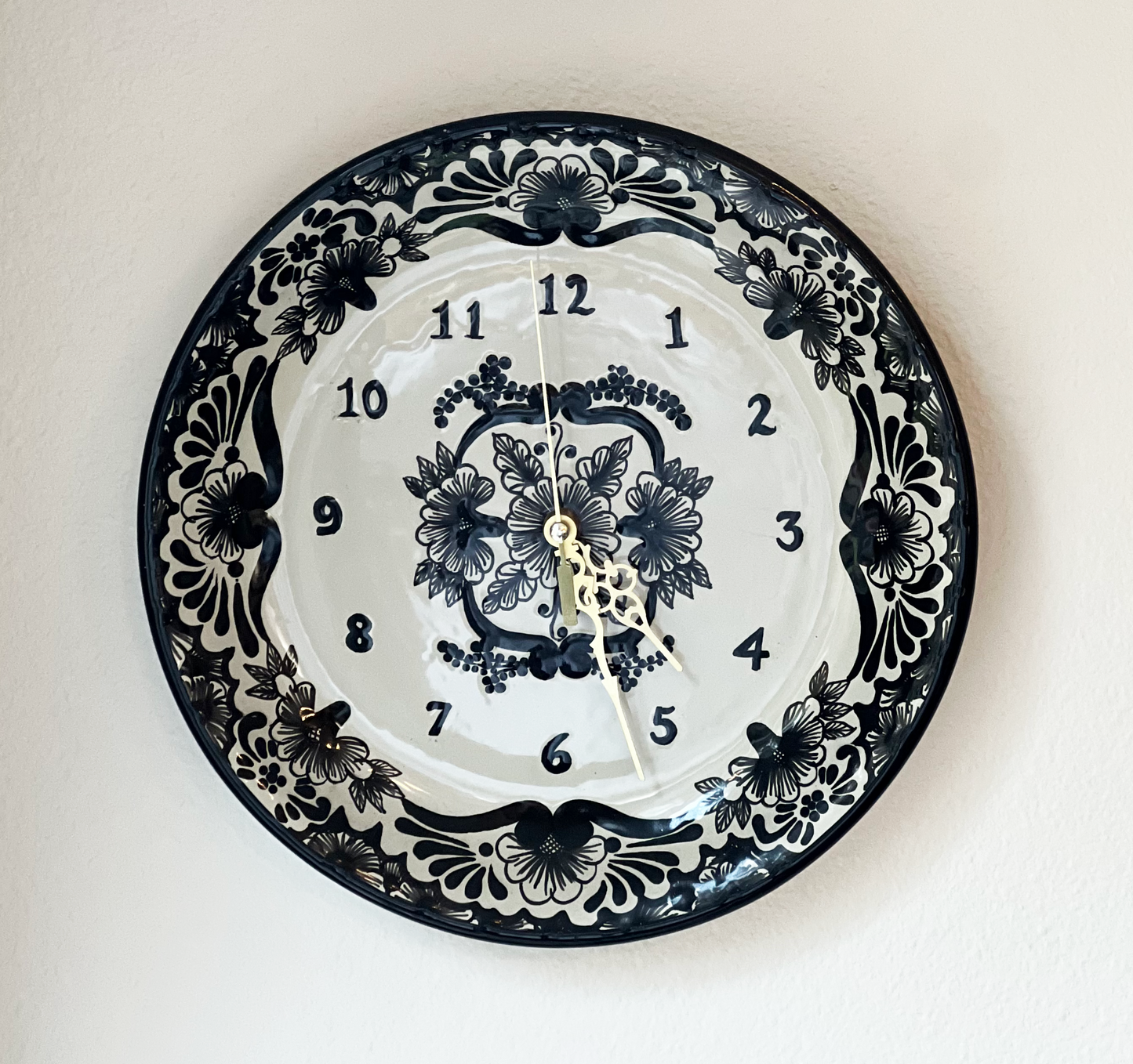Beautiful Talavera Carlota Clock - 30cm image 3
