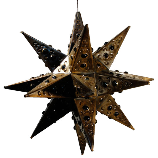 Tin Hanging Star DOUBLE Marble image 0