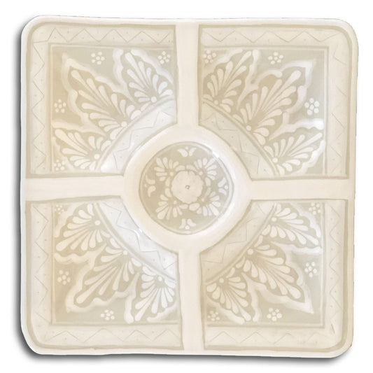 Talavera  "Blanca" Square Platter image 0